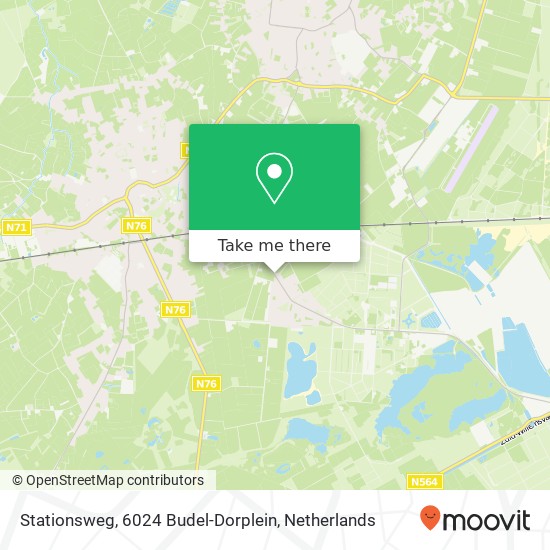 Stationsweg, 6024 Budel-Dorplein map