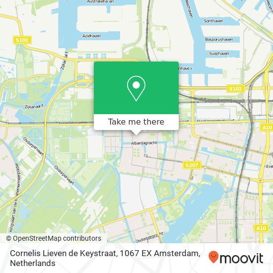 Cornelis Lieven de Keystraat, 1067 EX Amsterdam map