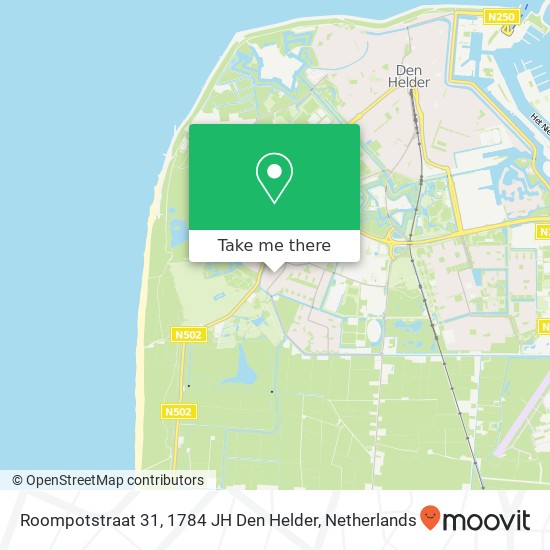 Roompotstraat 31, 1784 JH Den Helder Karte