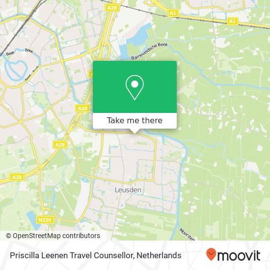 Priscilla Leenen Travel Counsellor map