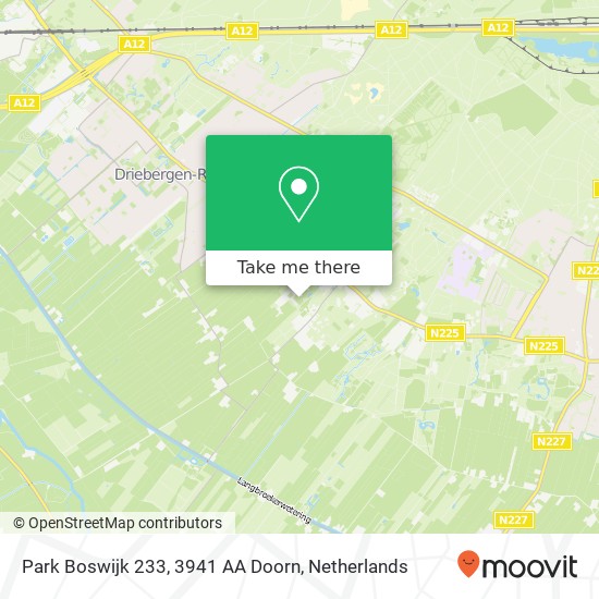 Park Boswijk 233, 3941 AA Doorn Karte