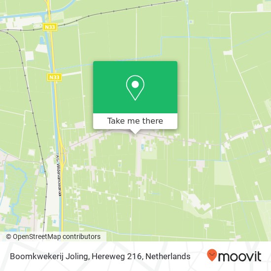 Boomkwekerij Joling, Hereweg 216 Karte