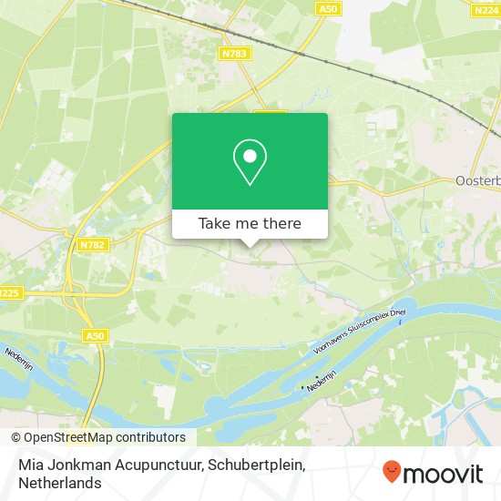 Mia Jonkman Acupunctuur, Schubertplein map