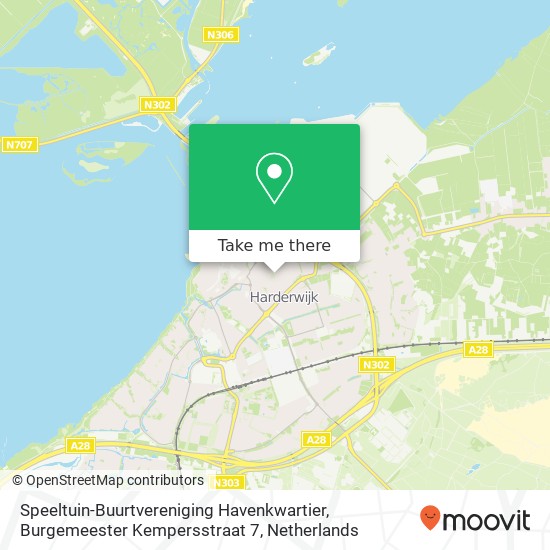 Speeltuin-Buurtvereniging Havenkwartier, Burgemeester Kempersstraat 7 map