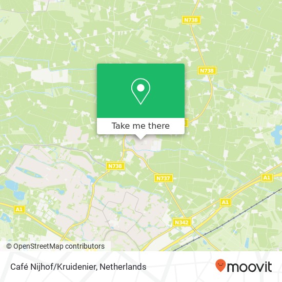 Café Nijhof/Kruidenier map