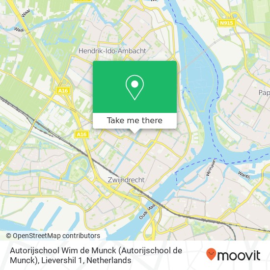 Autorijschool Wim de Munck (Autorijschool de Munck), Lievershil 1 map