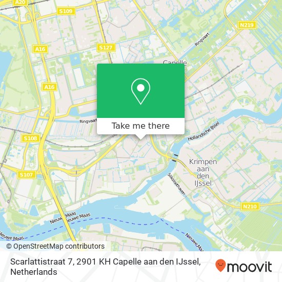 Scarlattistraat 7, 2901 KH Capelle aan den IJssel Karte