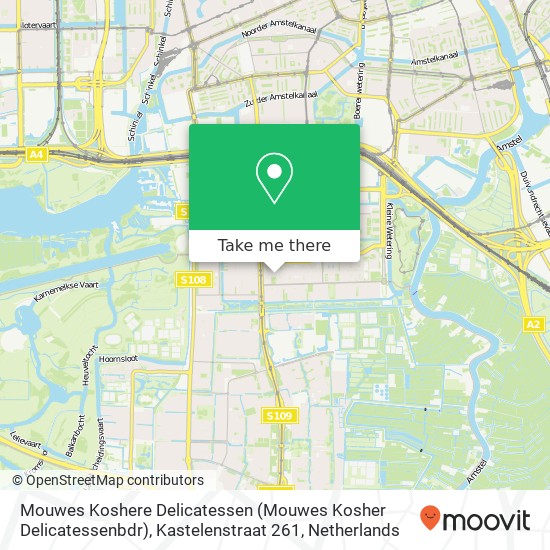 Mouwes Koshere Delicatessen (Mouwes Kosher Delicatessenbdr), Kastelenstraat 261 map