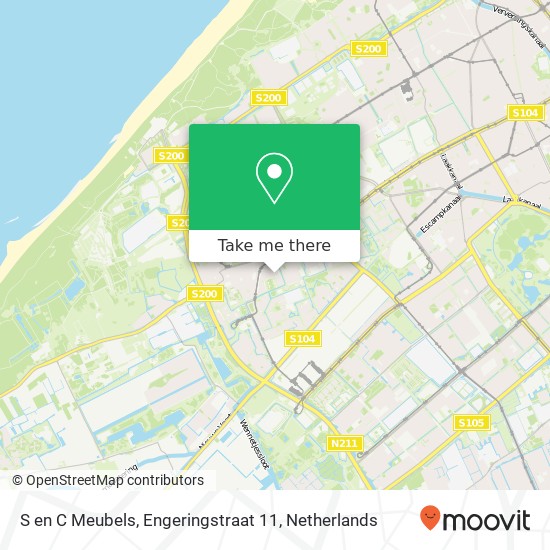 S en C Meubels, Engeringstraat 11 Karte