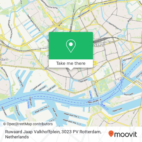 Ruwaard Jaap Valkhoffplein, 3023 PV Rotterdam map