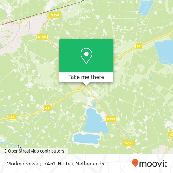 Markeloseweg, 7451 Holten map