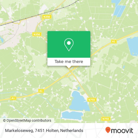 Markeloseweg, 7451 Holten map