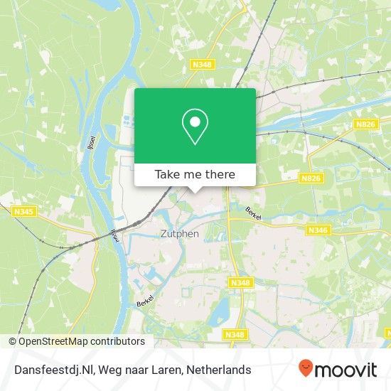 Dansfeestdj.Nl, Weg naar Laren map