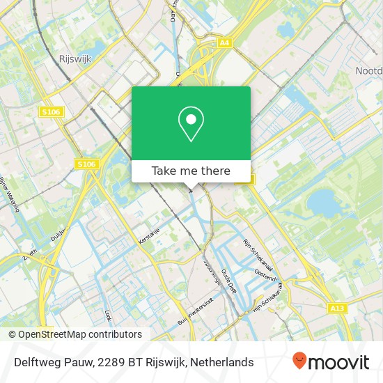 Delftweg Pauw, 2289 BT Rijswijk Karte