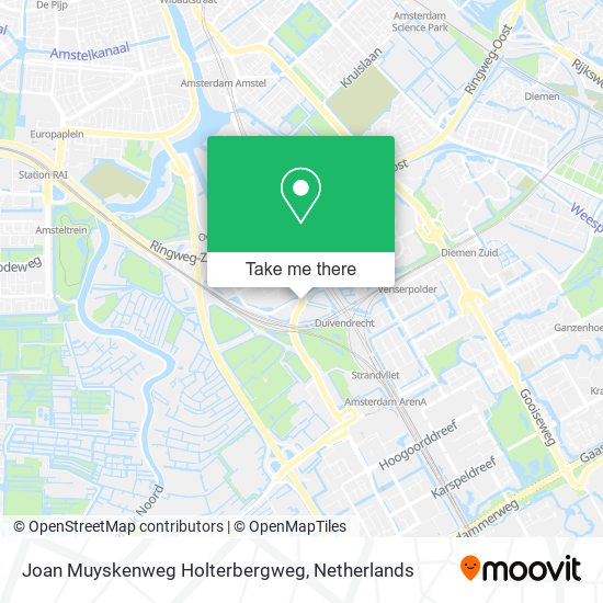 Joan Muyskenweg Holterbergweg Karte