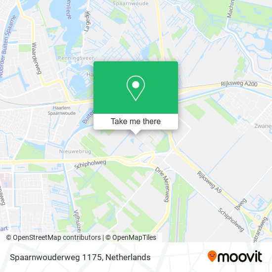Spaarnwouderweg 1175 map