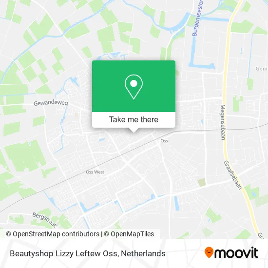 Beautyshop Lizzy Leftew Oss map
