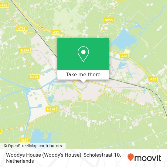 Woodys House (Woody's House), Scholestraat 10 map
