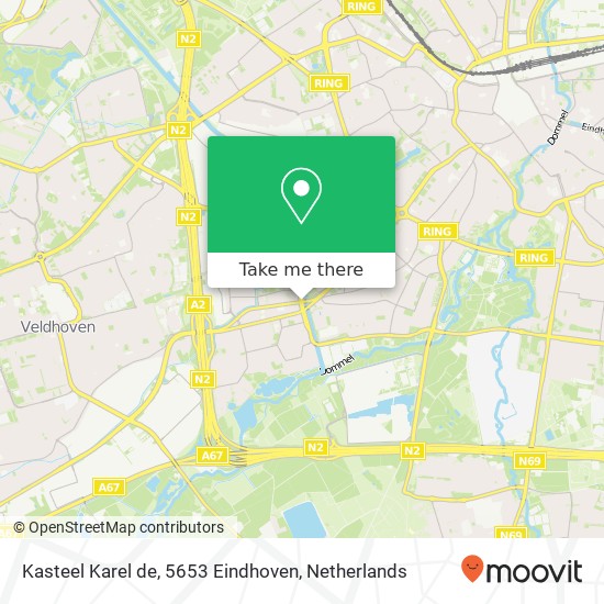 Kasteel Karel de, 5653 Eindhoven map