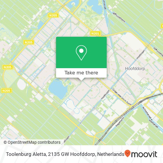 Toolenburg Aletta, 2135 GW Hoofddorp map