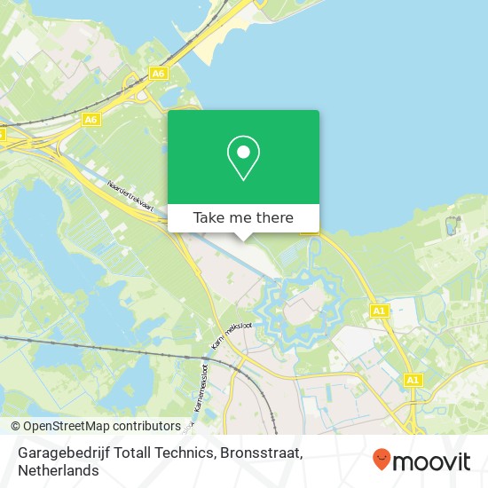 Garagebedrijf Totall Technics, Bronsstraat map