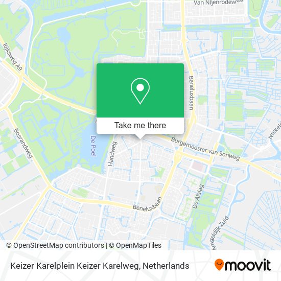 Keizer Karelplein Keizer Karelweg Karte