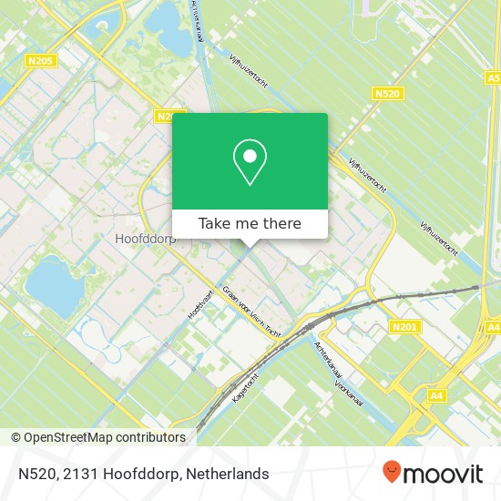 N520, 2131 Hoofddorp map