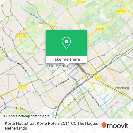 Korte Houtstraat Korte Poten, 2511 CC The Hague map