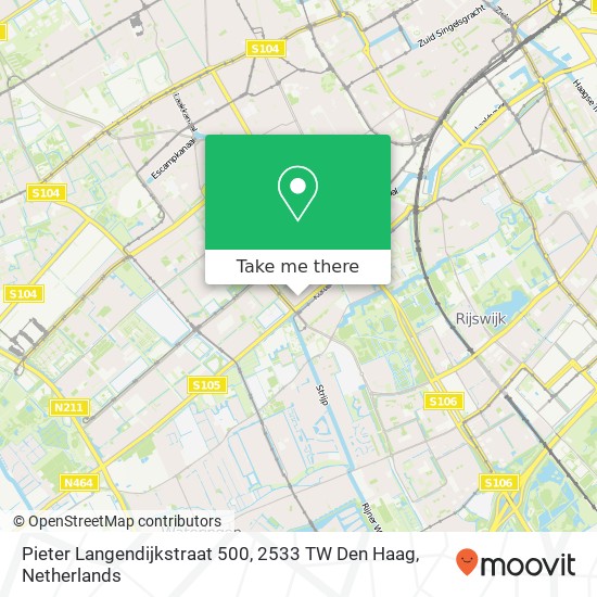 Pieter Langendijkstraat 500, 2533 TW Den Haag map