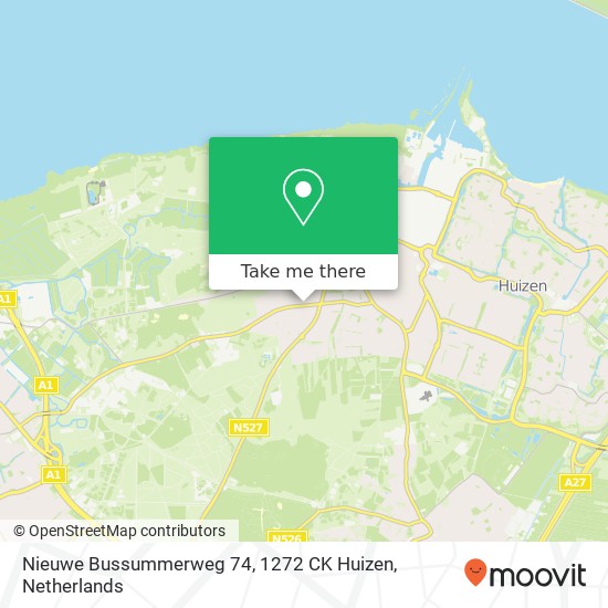Nieuwe Bussummerweg 74, 1272 CK Huizen map