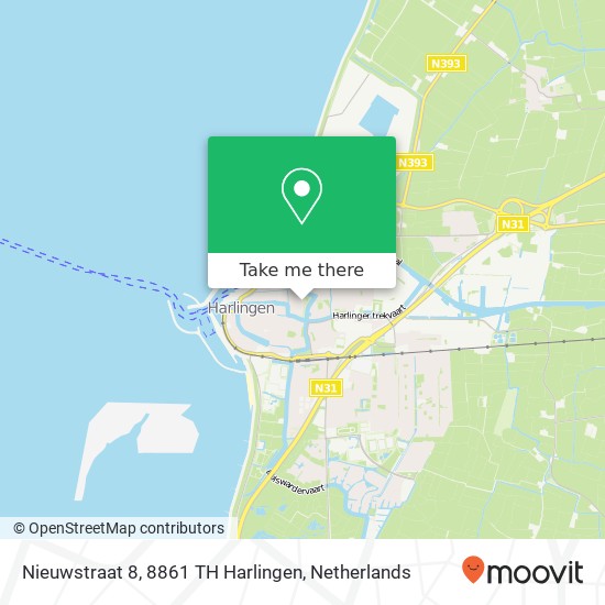 Nieuwstraat 8, 8861 TH Harlingen map