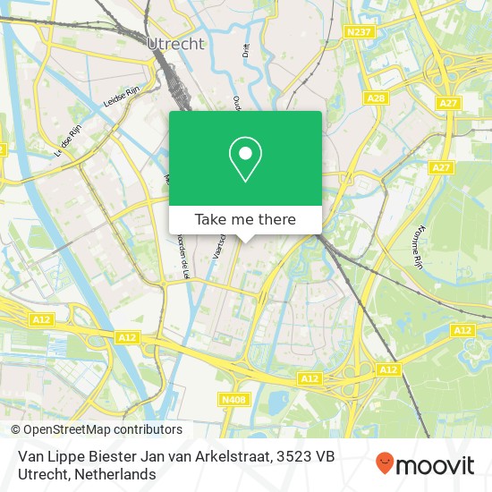 Van Lippe Biester Jan van Arkelstraat, 3523 VB Utrecht map