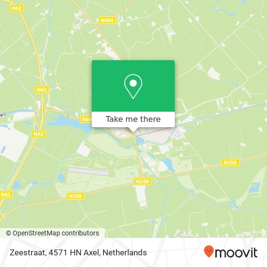 Zeestraat, 4571 HN Axel map