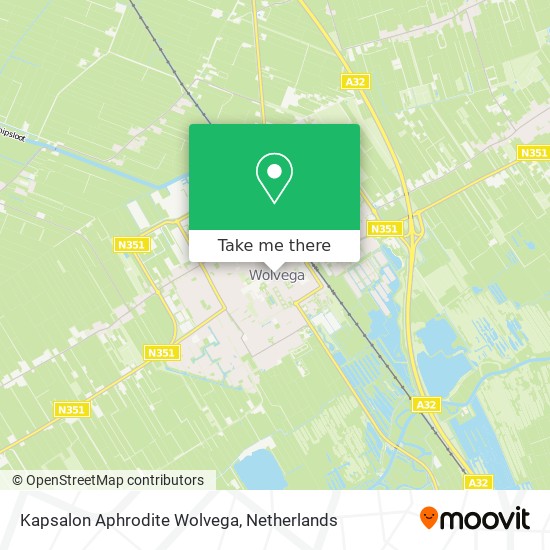 Kapsalon Aphrodite Wolvega map