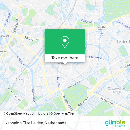 Kapsalon Elite Leiden map