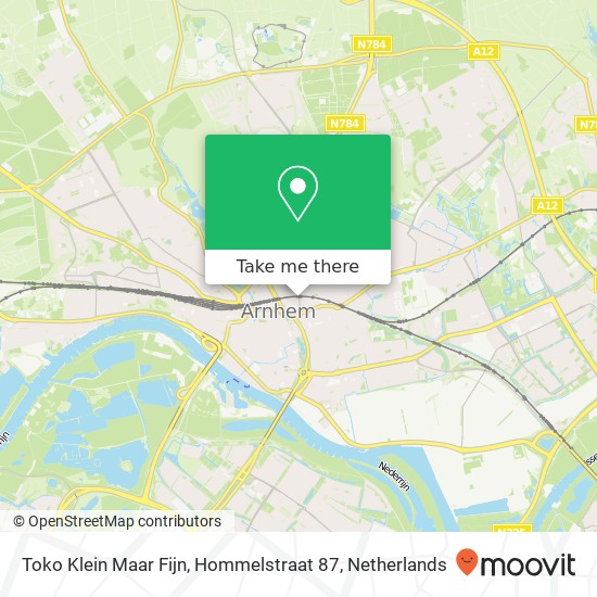 Toko Klein Maar Fijn, Hommelstraat 87 map