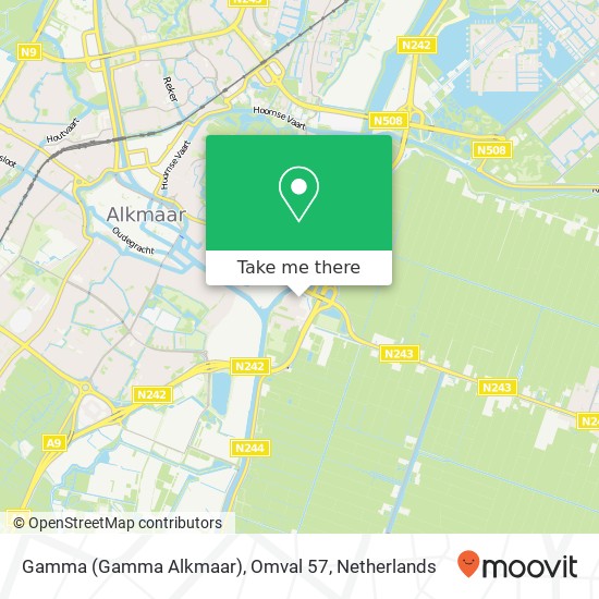 Gamma (Gamma Alkmaar), Omval 57 map