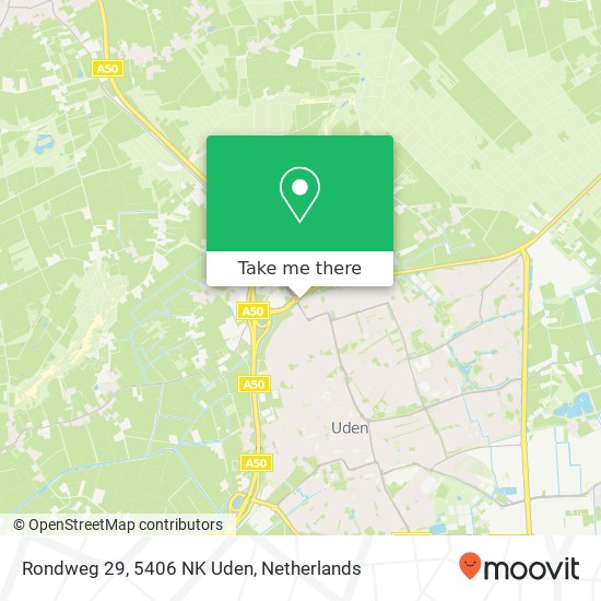 Rondweg 29, 5406 NK Uden map