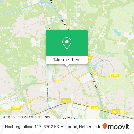 Nachtegaallaan 117, 5702 KK Helmond Karte