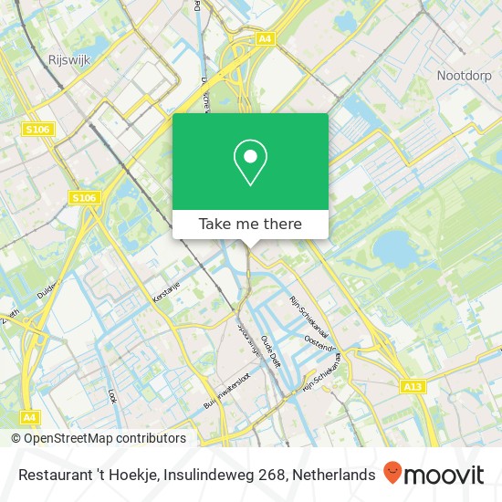 Restaurant 't Hoekje, Insulindeweg 268 map