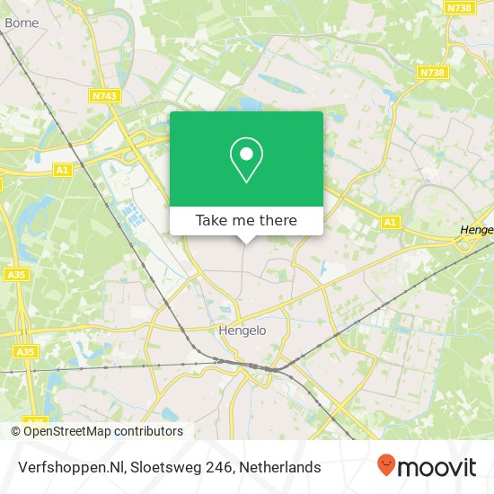 Verfshoppen.Nl, Sloetsweg 246 map