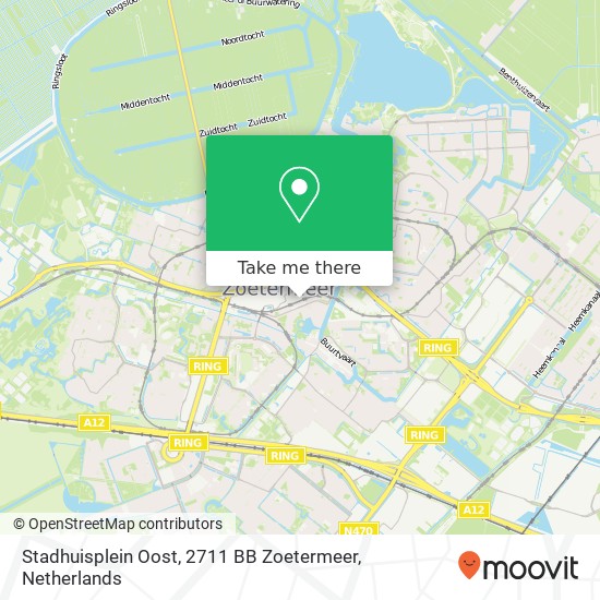 Stadhuisplein Oost, 2711 BB Zoetermeer map
