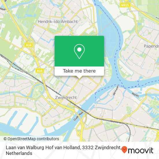 Laan van Walburg Hof van Holland, 3332 Zwijndrecht map