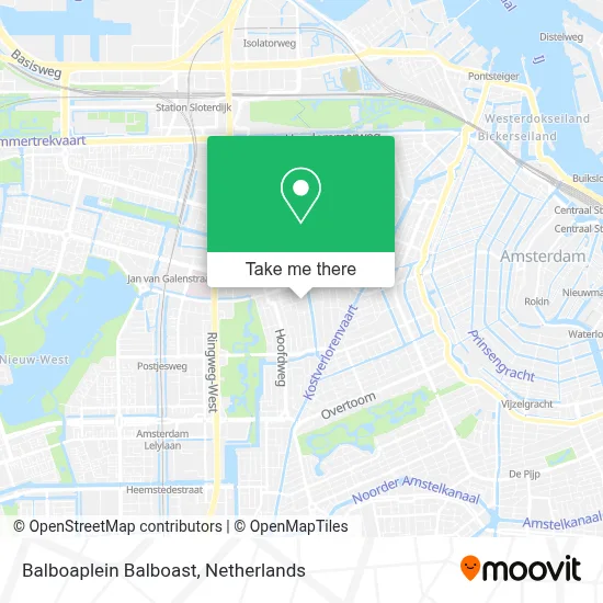 Balboaplein Balboast map