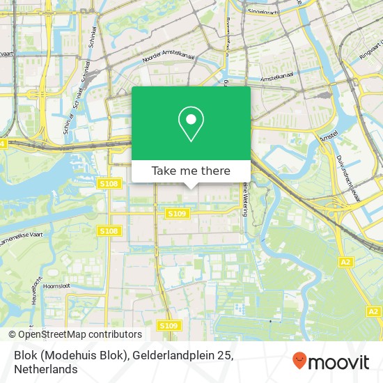 Blok (Modehuis Blok), Gelderlandplein 25 map