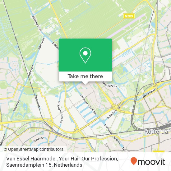 Van Essel Haarmode , Your Hair Our Profession, Saenredamplein 15 map