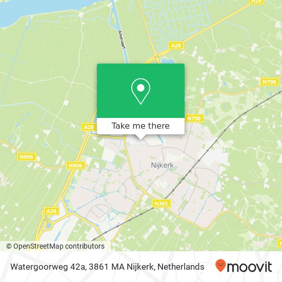 Watergoorweg 42a, 3861 MA Nijkerk map