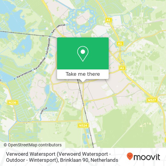 Verwoerd Watersport (Verwoerd Watersport - Outdoor - Wintersport), Brinklaan 90 map