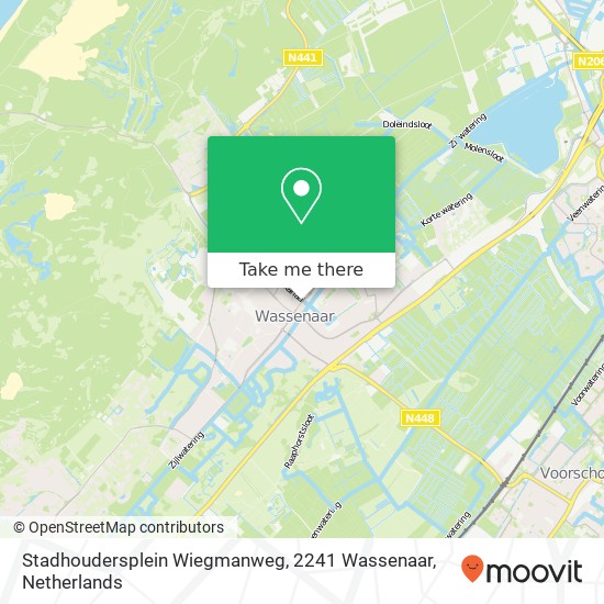 Stadhoudersplein Wiegmanweg, 2241 Wassenaar map