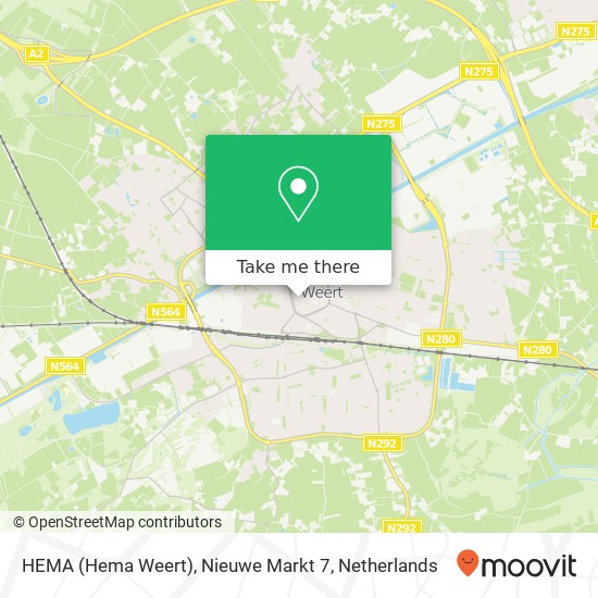 HEMA (Hema Weert), Nieuwe Markt 7 map